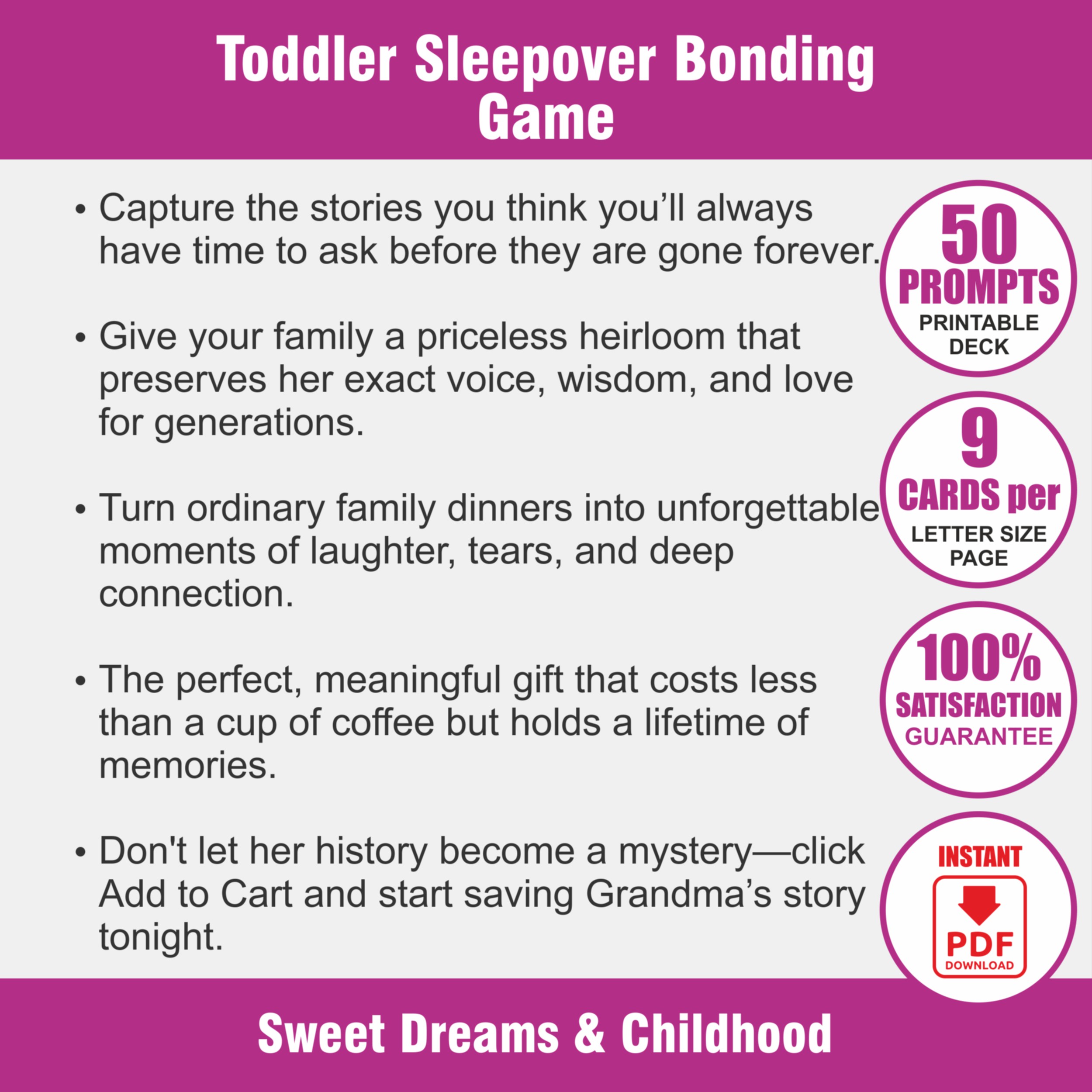 Grandma's Bedtime Stories Deck - View 2